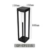Lámpara de césped LED para exteriores, inserto de suelo, luz para jardín, villa, pasillo, patio, jardín, paisaje, luz impermeable, cuadrada, de aluminio