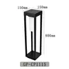 Lámpara de césped led impermeable para exteriores con enchufe de tierra lámpara de jardín lámpara de paisaje de jardín de villa parque lámpara de césped cuadrada de aluminio