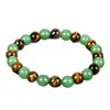 Pulsera de Piedras Naturales Europeas y Americanas con Cuentas, Nueva Moda, Elegante y Casual, Pulsera Elástica de Cuerda Estilo Chino Nuevo para Mujeres