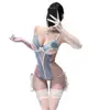 Lencería sexy Dormila, ajustada y sexy, deseo puro, ropa de dormir para casa con tirantes, body de encaje sexy, qqny seductor