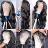 Peluca frontal de encaje para mujeres europeas y americanas, onda corporal grande, onda cuerpo, cabello humano, peluca s 13*4 encaje