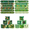 Calle. Pulseras de Chasquido del Día de San Patricio Decoración Verde para Fiestas Navideñas Juguetes 12 Piezas Regalos para Actividades Infantiles