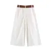 Estilo Europeo Transfronterizo Z 2026 Nueva Moda Temperamento Amazon Ropa de Mujer al por Mayor con Cinturón Pantalones de Pierna Ancha 7807318