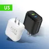 Nuevo cargador de teléfono de carga rápida USB dual con encaje transfronterizo, adecuado para teléfonos Apple, Huawei y Android