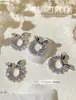 Famoso en Internet Corona de Navidad para Uñas con Diamantes Perlas Decoración Versátil Joyería de Diamantes para Uñas Dorados y Plateados Japoneses de Alta Retención de Color