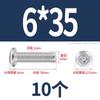 Tornillo de cabeza plana con bisel cruzado biselado de acero inoxidable 304, tornillo de bisel alargado para muebles M6
