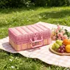 Caja de Ratán Retro Caja de Almacenamiento Empaque de Regalo de Boda Caja de Ratán Bolso de Mano de Ratán Caja de Regalo de Ratán