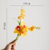 Orquídea Phalaenopsis Shumen flor artificial flor de seda flor falsa buquê de flores secas ornamentos para arranjo de flores de sala de estar varanda