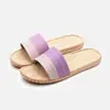 Pantuflas de Masaje Pantuflas de Lino Verano para Mujer Interior Hogar Zapatos de Hombre Pareja Antideslizante Tela para el Hogar Verano
