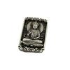 Cobre sólido flor de loto Guanyin Buda marca ancestral latón. Reloj de riqueza, nota, tarjeta de cintura, llave de protección de riqueza, colgante