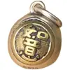 Plata de Ley S925 Incrustada con Latón para Atraer Riqueza y Tesoro, Cordón de Mano Trenzado Auspicioso y Deseoso, Collar con Accesorios de Campana para DIY
