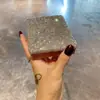 Mini pincel de maquiagem portátil terno de armazenamento de diamante de alto valor de cor Caixa de viagem Multifuncional Sombra Pó Escova Super Macio