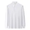 Ropa para Hombre Colección Primavera y Otoño 2026 Algodón Peinado de Fibra Larga 100% Camisa Polo Clásica Unisex Casual de Negocios Manga Larga