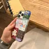 Funda para Teléfono de Estilo Coreano Popular con Parches Florales Pequeños y Temática de Perros Adecuada para Apple 17 Pro Max iPhone 16 Linda 15 Funda Dura