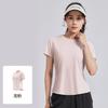 Nueva Camiseta Deportiva de Malla en la Espalda Venta Caliente Transfronteriza Top de Verano de Manga Corta para Correr al Aire Libre Fitness Yoga para Mujer