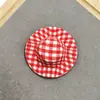 Coelho de Tecido de Desenho Animado com Óculos Gatinho Kt Boneca Chapéu Xadrez Decoração Acessórios de Cabelo Bolsa para Sapatos Chaveiro Acessórios