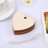 Manualidades Creativas de Madera Colgante de Navidad Decoración Festiva para el Hogar Fiesta DIY Piezas de Madera Huecas de Navidad con Cuerda de Cáñamo