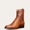 Deseo fuente transfronteriza 2026 estilo comercio exterior tacón bajo punta redonda 38-48 botas de montar de corte bajo para hombre