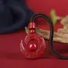 Colgante de Cuenta Redonda Giratoria de la Fortuna de Cinabrio Crudo Collar de Arena Púrpura Dorada de Alto Contenido Joyería de Regalo para Hombres y Mujeres en su Año Zodiacal