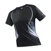 Camiseta de Hielo de Seda con Degradado Verano Nuevo para Hombre Deporte Ocio Running Fitness Transpirable de Manga Corta Ropa de Exterior de Secado Rápido para Hombre