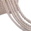 Spot Wholesale Cuerda de Algodón Puro Trenzada de Tres Hilos Crudo Blanco Cuerda para Tejer DIY Hecha a Mano Cuerda de Algodón Cuerda Decorativa Cuerda para Bolsa de Compras Cuerda de Algodón Retorcida