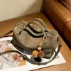 Bolso de mano retro de gamuza mate para mujer, nueva colección otoño/invierno 2026, bolso de hombro para el día a día, bolso tipo almohada, bolso cruzado de alta gama