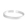 Joyería de Plata Pura 999.9 Pulsera Simple Cielo Estrellado Lujo Ligero Casual Moderno Versátil Personalizada Pulsera Abierta