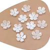 Flor de Cinco Pétalos Base de Flor Acrílica Accesorios para Joyería DIY Accesorios para el Cabello con Flores Materiales para Fundas de Teléfono Móvil Nácar DIY