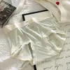 Ropa Interior de Seda de Hielo Transpirable para Mujer, Entrepierna Antibacteriana de Algodón Puro, Pantalones Cortos Tipo Máscara Sin Costuras de Cintura Media, Tallas Grandes, Pantalones Cortos Triangulares Finos, Transpirables