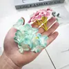 Fio de Flores Hortênsia Pintura a Óleo Simulada DIY 9 Cabeças Tecido de Seda Flor Artificial Grampo de Cabelo Arranjo de Flores Materiais Adereços para Fotografia Doméstica