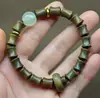 Pulseras de Sándalo Verde Argentino Natural de Madera Maciza para Hombres y Mujeres, Pulseras de Cuentas Budistas, 108 Cuentas de Rosario, Lugar Escénico, Regalos Más Vendidos