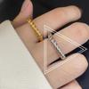 Moda coreana anillo de metal para chica con diseño de nicho anillo de junta abierta con bloguera de moda con joyería
