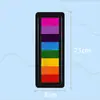 Tinta para Huellas Infantiles de Ocho Colores Almohadilla Larga para Pintar con los Dedos Almohadilla de Tinta para Diario Personalizado Sello de Goma Almohadilla de Tinta de Colores