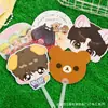Abanico Transparente Personalizado para Apoyo a Celebridades, Abanico Promocional de Dibujos Animados a Doble Cara, Abanico con Forma Especial, Diseño Creativo Personalizado