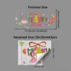 Pegatinas electrostáticas de vidrio BRUP para las fiestas navideñas, con diseños de lazo y copo de nieve, para una decoración sencilla del hogar - BR-UV5927C