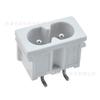 Tomada de Energia AC Certificada CE, Branca, Pino Curto Figura-Oito, 12*22mm, Conector Fêmea Figura-Oito, Db-8 Hl-8, 2 Pinos