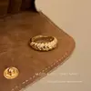 Anel Aberto Super Brilhante com Strass para Mulheres, Toque de Luxo Leve e High-End, Anel para o Dedo Indicador, Estilo Minimalista Exquisito, Anel de Design de Nicho