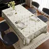 2026 Novo Estilo Toalha de Mesa Transfronteiriça Amazon Simples Luxo PVC Lavável Impermeável À Prova de Óleo Capa de Mesa Capa de Mesa de Café Tapete