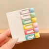 Presilhas de cabelo mini fofas e doces para crianças, presilhas BB para franja de meninas, grampos para arrumar o cabelo da franja lateral de bebês