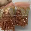Flor de Linterna Cuentas Borla Flecos Encaje Accesorios Vestido de Novia Vestido de Baile Latino Decoración DIY Cristales Lentejuelas