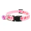 Collar para Mascotas Estampado de Amor Cuerda para el Cuello Multicolor Ajustable Suministros para Gatos Accesorios de Tracción con Cubierta para el Cuello de Perro Antiperdida