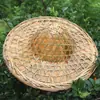 Sombrero Hombres Sombrero de Bambú Hecho a Mano Sombrero de Bambú Tejido Sombrilla Impermeable Protección Solar Decoración Hombres Mujeres Props para Actuaciones de Baile Viejo