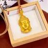 Colgante de Calabaza Chapado en Oro Tendencia de Tiktok, Dios de la Riqueza Amarillo, Brújula de los Ocho Tesoros Propicios, Cadena para Suéter de Cuerda para Cumplir Deseos al por Mayor
