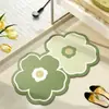Alfombrilla Tapizada de Barro de Diatomeas con Flores Frescas Alfombrilla Absorbente para Suelo del Hogar Baño Alfombrilla Antideslizante para Inodoro Alfombrilla Resistente al Desgaste para Pies