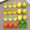 Colgante de Fruta Fresca Amarillo y Verde Limón Acrílico de 7 Colores Simulado 3D Accesorios para Pendientes Hechos a Mano DIY