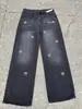 Jeans Anchos de Estilo Retro Americano para Mujer de Comercio Exterior, Novedad Verano 2025, Cintura Alta, Efecto Adelgazante, Pantalones Sueltos Caídos de Pierna Ancha para Mujer