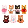 Accesorios para Funda de Teléfono Móvil de Dibujos Animados para Niños Accesorios de Resina Oso Pegamento Crema Material DIY Barro de Huella de Mano y Pie Tocado Accesorios para el Cabello