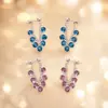 Nuevos Pendientes Colgantes de Cristal Populares para Mujer 2025, Lujo Ligero, Gama Alta, Elegantes y Únicos, Accesorios de Oreja de Nicho