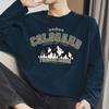 Camiseta de Manga Larga de Algodón Pesado Americano 260g Marca de Moda para Hombre Interior Cuello Redondo Camiseta Base Moda Otoño e Invierno Camiseta de Algodón