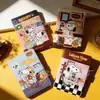 Caderno Snap Snoopy A5 Bloco de Notas com Estampagem Dourada Caderno Snap Impresso Colorido para Alunos do Ensino Fundamental Caderno de Bolso Planejador